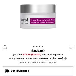 NIB! Murad Hydro-Dynamic Ultimate Moisturizer